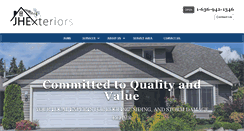 Desktop Screenshot of jhexteriors.com
