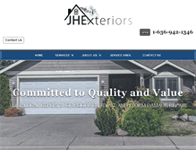 Tablet Screenshot of jhexteriors.com